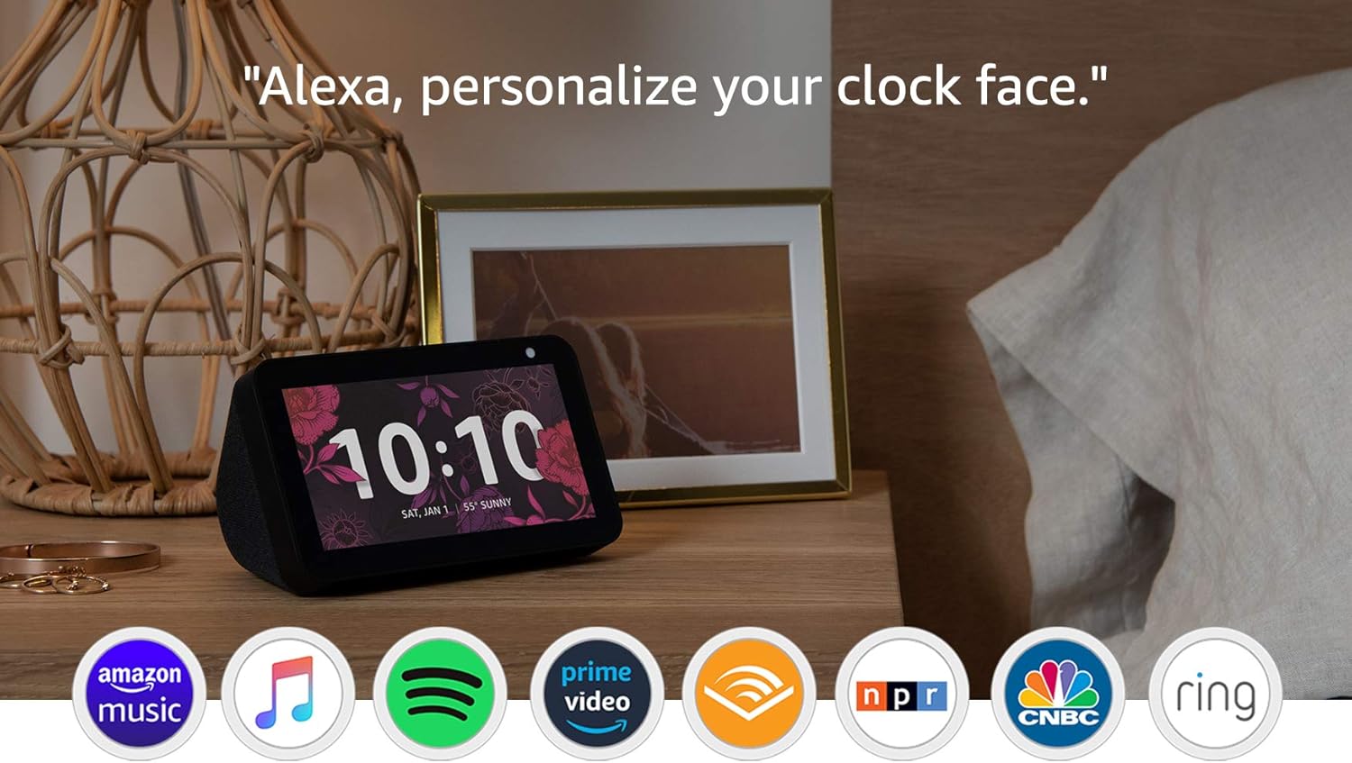 Echo Show 5 — Smart display with Alexa – stay connected with video calling – Charcoal Echo Show 5 — Smart display with Alexa – stay connected with video calling – Charcoal