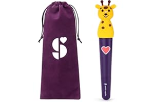 Special Supplies Buzz Pal Oral Motor Stimulation Kit with Soft Textured Interchangeable Head, Calm Sensory Needs, Support Speech and Self Feeding, Gentle Vibrations (Giraffe)