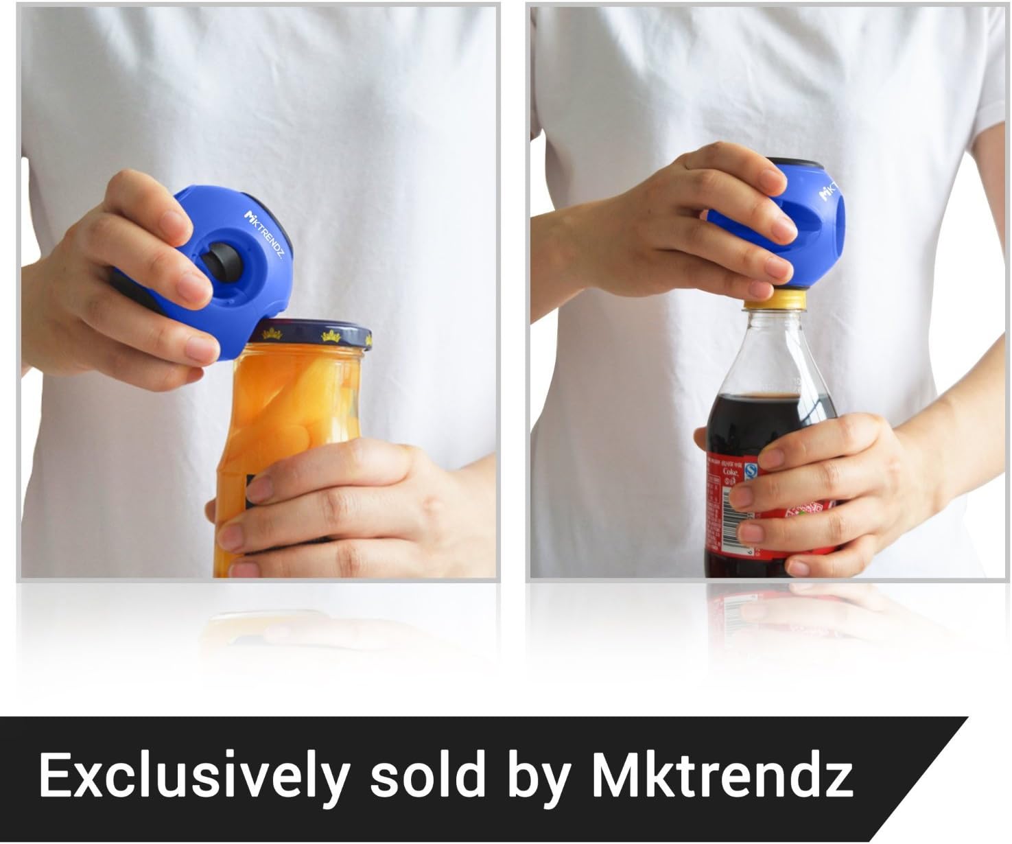 MKTRENDZ Super Opener. 8 in 1 Multipurpose Jar Opener Arthritis and carpal tunnel sufferers (Blue)