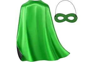 BOSVIN Double-Sided Superhero Capes and Masks for Kids - Perfect for Christmas, Halloween, Cosplay, and Parties