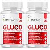 (2 Pack) HemoNexa Capsules, Official Hemo Nexa Blood Health Support Pills with All Natural Ingredients, Advanced Wellness Support Formula with Max Strength Vitamins for Women & Men (120 Capsules)