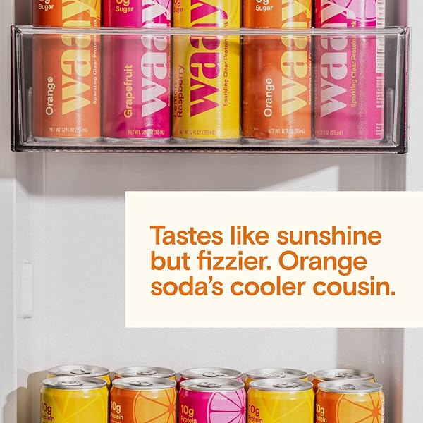 WAAY ORANGE SPARKLING PROTEIN WATER, 12 FZ
