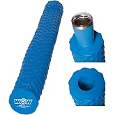 WOW Sports XL Foam Pool Noodle with Cup Holder - Blue | A vinyl-coated foam pool noodle for swim and water aerobics. With a built-in cup holder; holds up to 250 lbs of buoyancy.