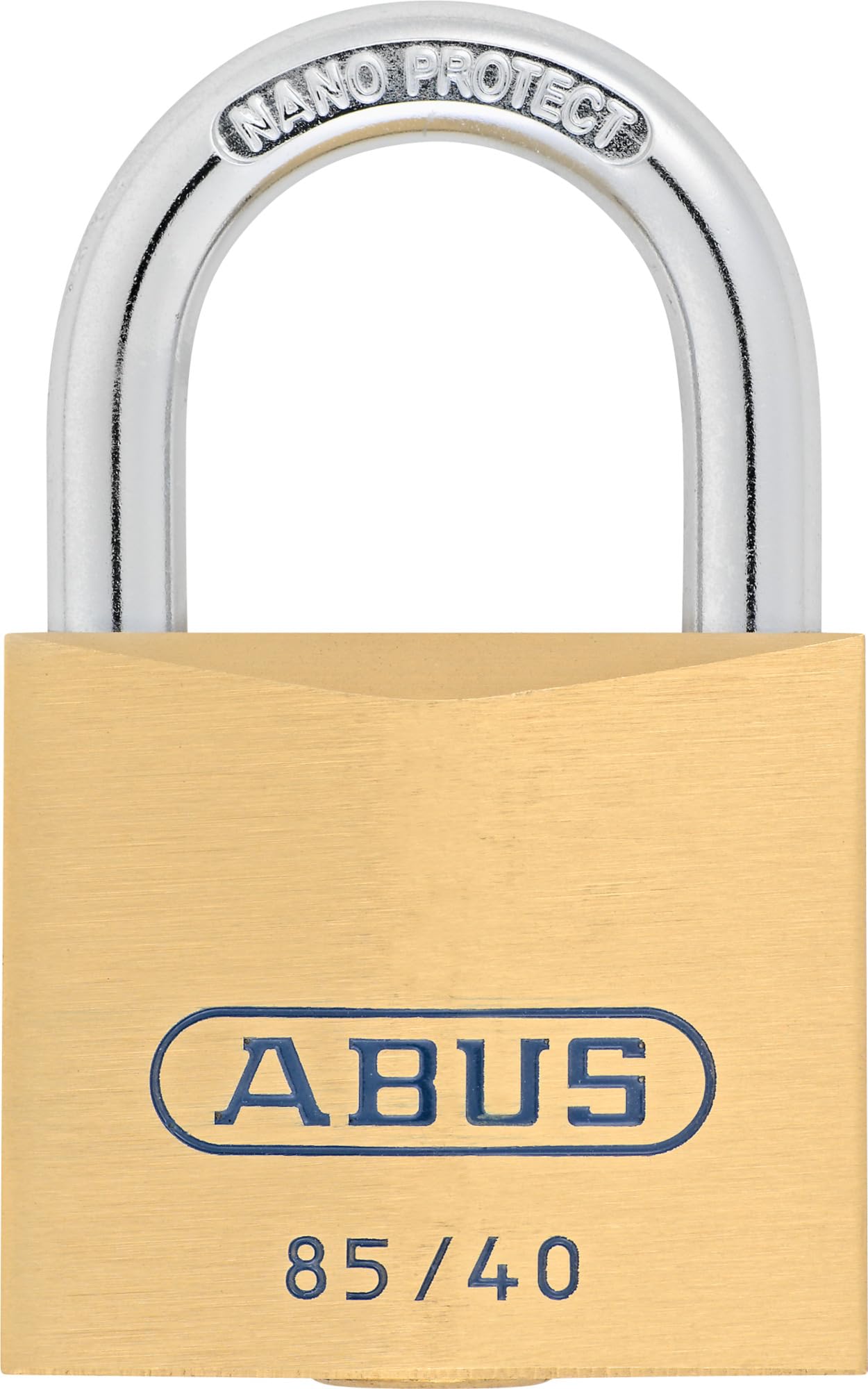 ABUS Padlock Brass 85/40 - for Cellar Doors, Sheds and Much More - Weatherproof - Brass Lock Body - Hardened Steel Shackle - ABUS Security Level 6