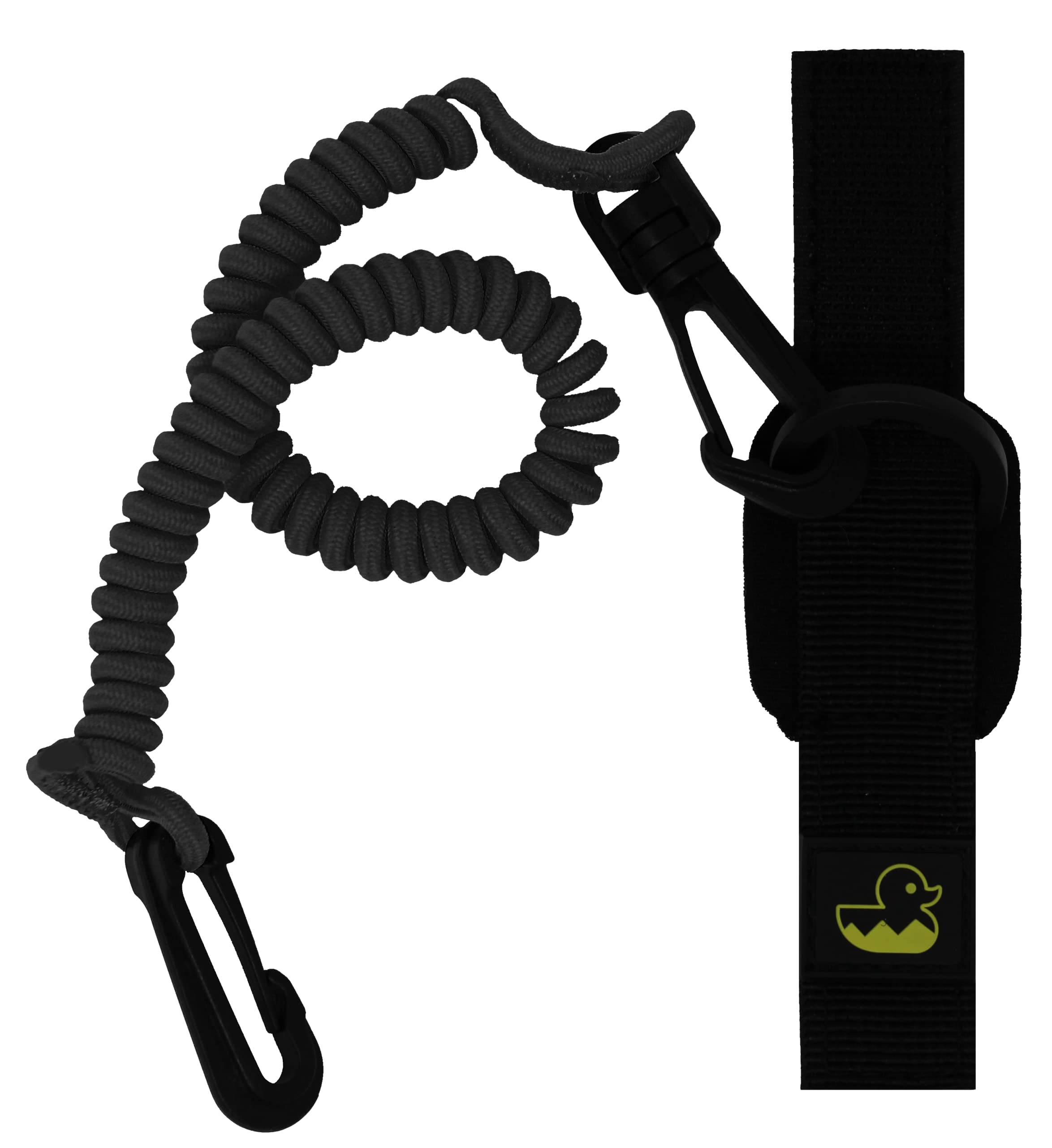 Survival Duck 1.8m Kayak Paddle Leash Black