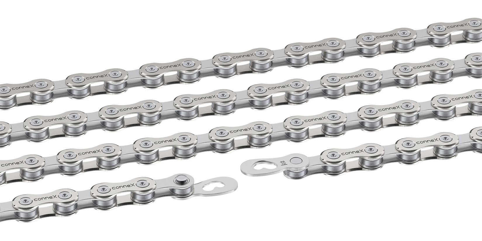 Wippermann Connex Chain 10SX 10 Speed Stainless Steel Nickel - Silver