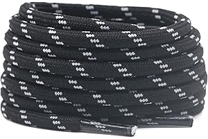 DELELE 2 Pair Thick Round Climbing Shoelaces Hiking Shoe Laces Boot Laces