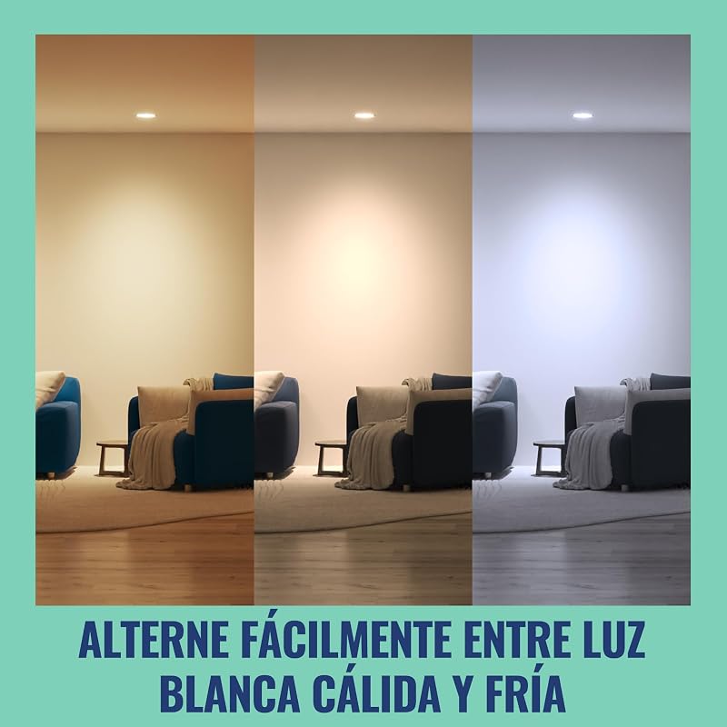 Foco Inteligente LED de cristal GU10, RGB, equivalente a 50 W, 2200-6500 K, 345 lm, regulable, compatible con Alexa, Google Assistant y Apple Home, 2 ud.