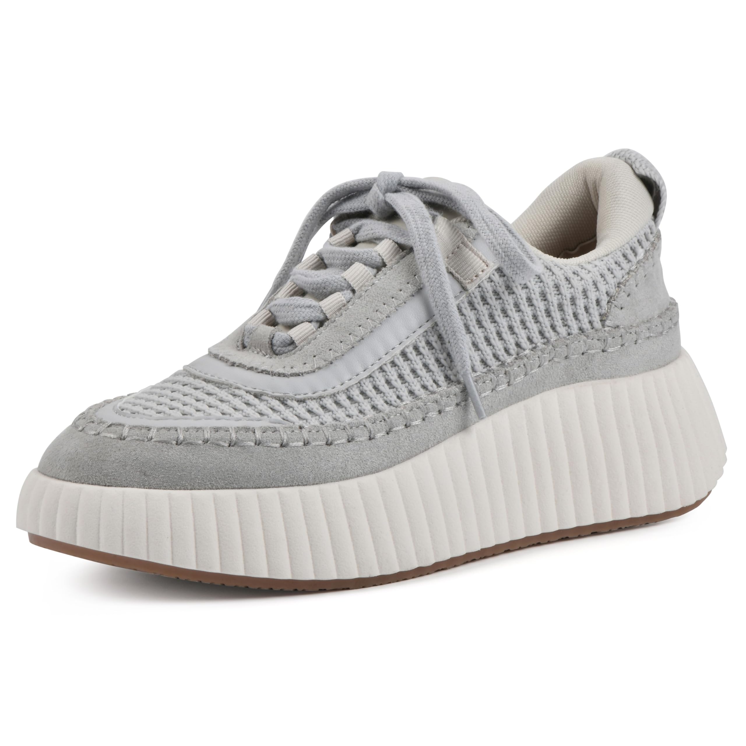 Photo 1 of WHITE MOUNTAIN Women's Shoes Dynastic Platform Sneaker, Ltgrey/Fabric, 10 M