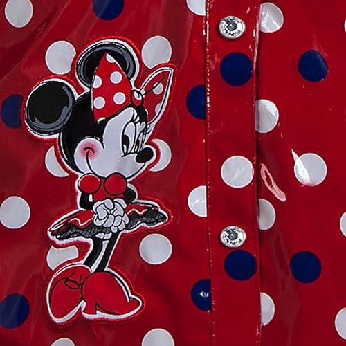Disney Store Deluxe Red Minnie Mouse Rain Jacket L Large 9-10 in