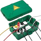 Hrensaw Large Outdoor Electrical Box(12.5x8.5x5inch),IP54 Waterproof Outdoor Outlet Covers,Weatherproof Extension Cord Covers Protect Outlet,Plug,Timer,Power Strip,Holiday Light,Green