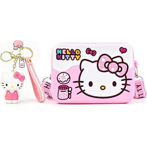 2Pcs Kawaii Pink Crossbody Bags, With Adjustable Shoulder Strap Cartoon Small Shoulder Bag, Coin Purse Accessories Money Bag