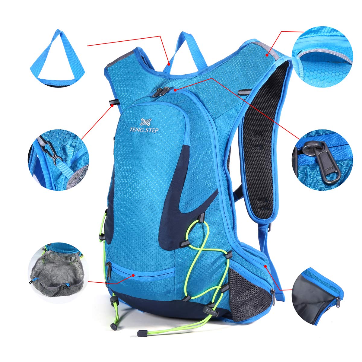 DAVIDNILE Hydration Backpack - Prefect Outdoor Gear for Skiing, Running, Hiking, Cycling, Camping, Climbing