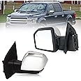 Lqito Left Driver side Mirror with Power Glass,Heated, Puddle Lights, Blind Spot Detection, Turn Signal,Mirror Memory and Power Folding Fits 2015-2018 Ford F150（15 Pins) Replace FO1320528