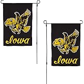 Desert Cactus University of Iowa UI Garden Flag – 19 x 12 inch Iowa Hawkeyes Banner, For Outdoor Display and Events (Design Vintage D)