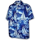 Pacific Legend Hawaiian Shirts Sailboats