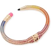 Betsey Johnson Women's Straight A's Pav&eacute; Pencil Cuff Bracelet