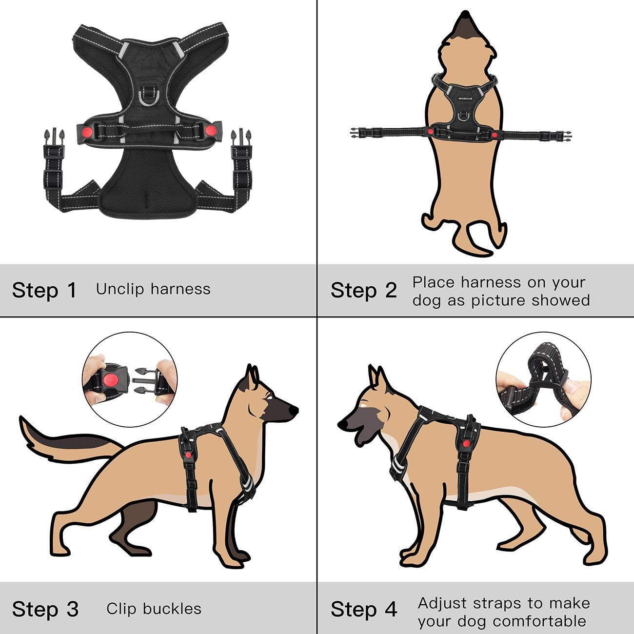 Dog Harness No Pull Large - Image 5