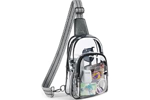 LATMAP Clear Bag for Stadium Events, Clear Purse for Women Stadium Crossbody Bag, Transparent Bag for Concerts Sports