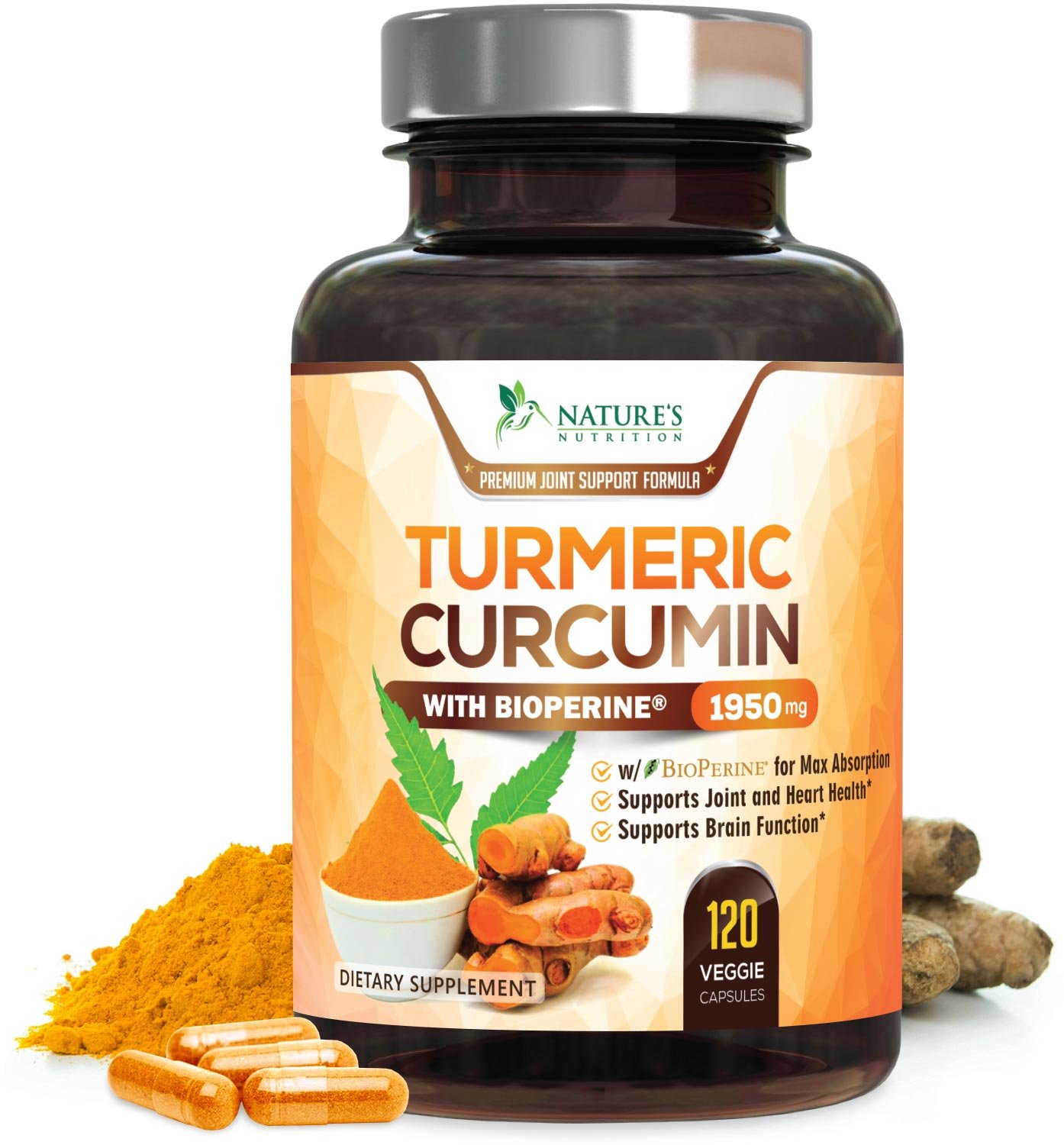 Turmeric Curcumin Capsule Joint Support for Women Men Natural Hip Pain