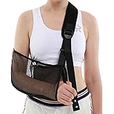 Mesh Arm Shoulder Sling - Medical Immobilizer for Shower Adjustable Torn Rotator Cuff Injury Right Left Men Women Elbow, Wrist (updated version 2)