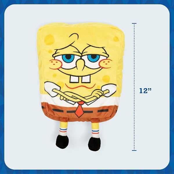 HAPPY HELPERS SPONGEBOB BY RELATABLE, THE COZY COMFORT THAT’S ANYTHING BUT BORING, GET RELIEF WITH THIS PLUSH HEATING PAD FOR PERIOD CRAMPS AND BODY PAIN, INCLUDES 1 MICROWAVABLE SPONGEBOB HEATING PAD