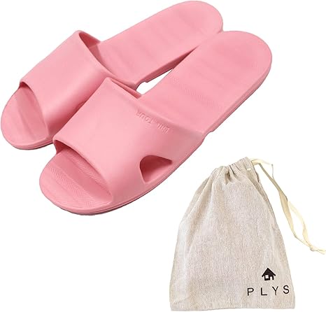 Amazon オカ Plys Lille Tour トラベルサンダル ピンク 足のサイズ 約24cmまで 収納用ポーチ付き 軽量 コンパクト 防水 バススリッパ ホーム キッチン オンライン通販