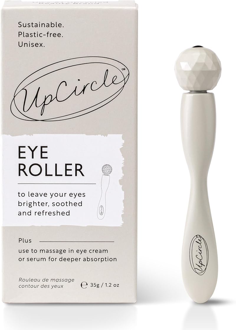 UpCircle Eye + Face Roller - Metal, Plastic-Free for Dark Circles