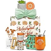 Get Well Soon Pre Made Gift Baskets for Women – Self Care Spa, Care Package with Accessory Bag, Relaxing Collection, Cozy Kit, Birthday Present for Women, Best Friend Box, Bath Essentials, 8-Piece Set