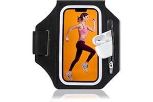 MATEPROX Sweatproof Cell Phone Armband for Running, Adjustable Phone Holder Fit Up to 7" Phone, Sport Armband Sleeve with Car