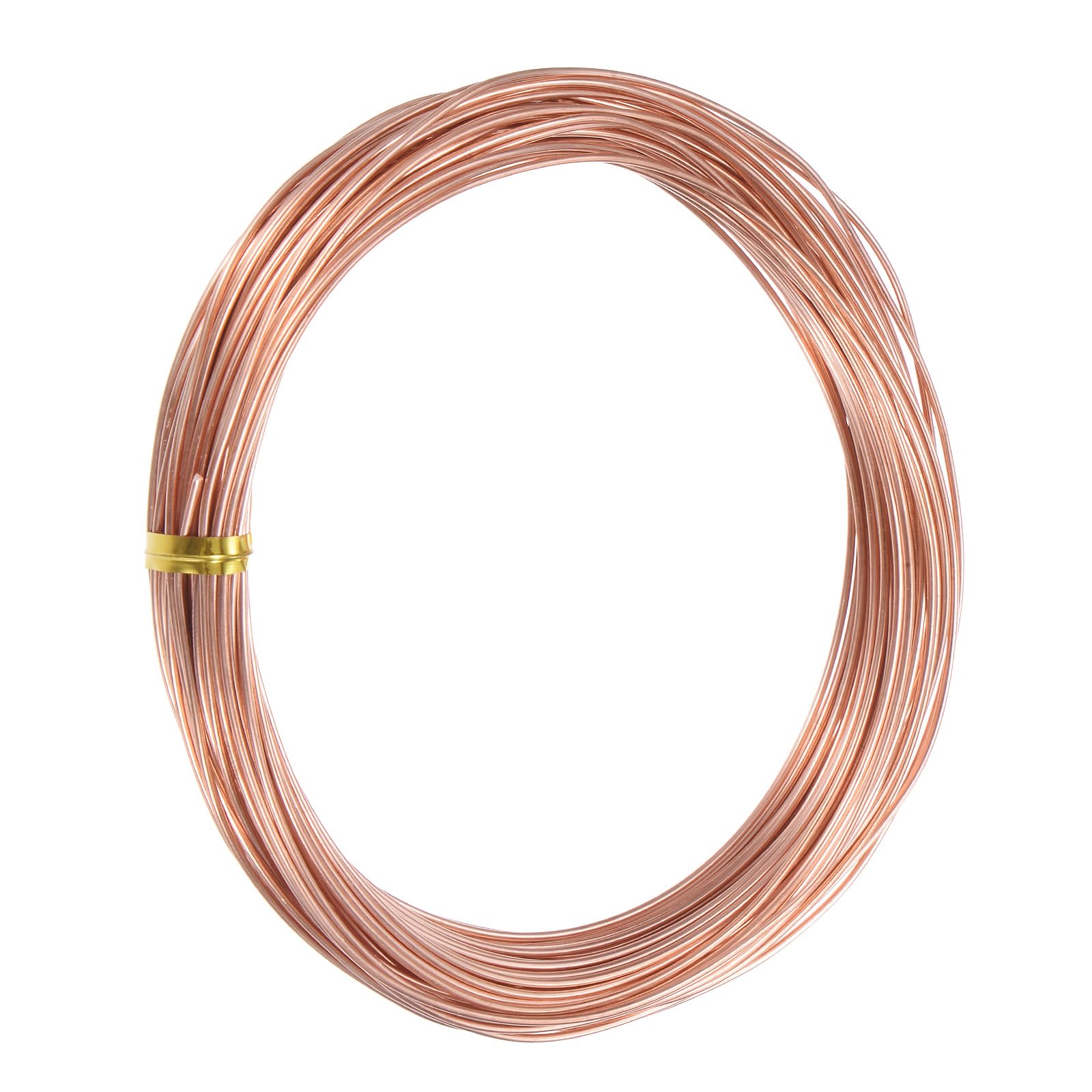 M METERXITY 99.9% Soft Copper Wire, 18 Gauge 49FT Pure Copper Wire for DIY Crafting/Jewelry Making/Gardening Plant/Beading, Craft Wire [1mm, 15M]