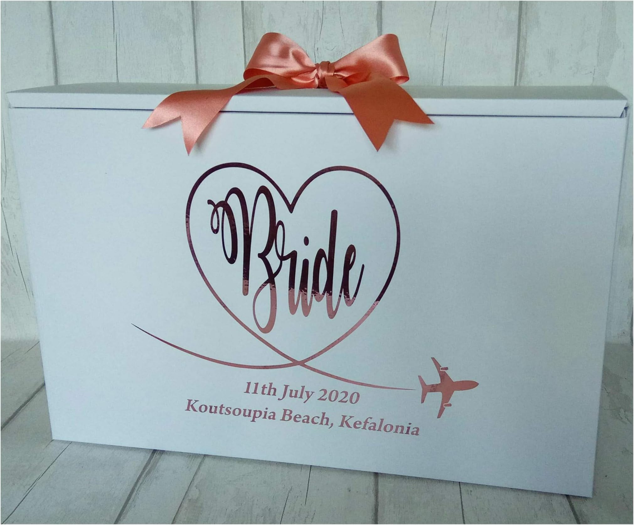 Wedding Dress Travel Box Bride - Cabin Size Personalised Airline Hand Luggage