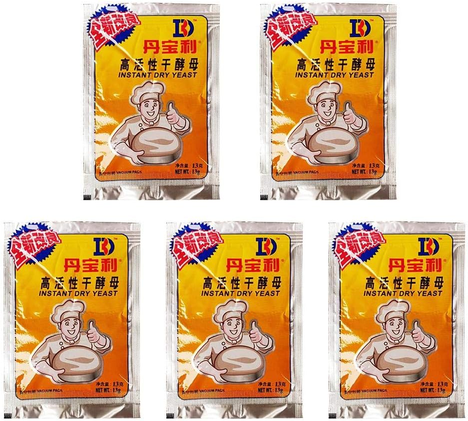 Yeast for Bread Making, 65g Instant Dried Yeast Sachets, Bread Yeast