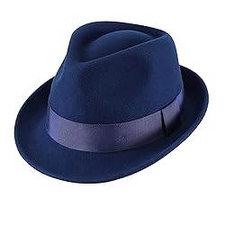 Home Prefer Men's Wool Felt Winter Hat Short Brim