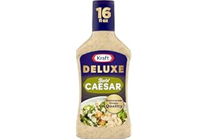 FIENOW Kraft Deluxe Bold Caesar Salad Dressing (16 oz Bottle)