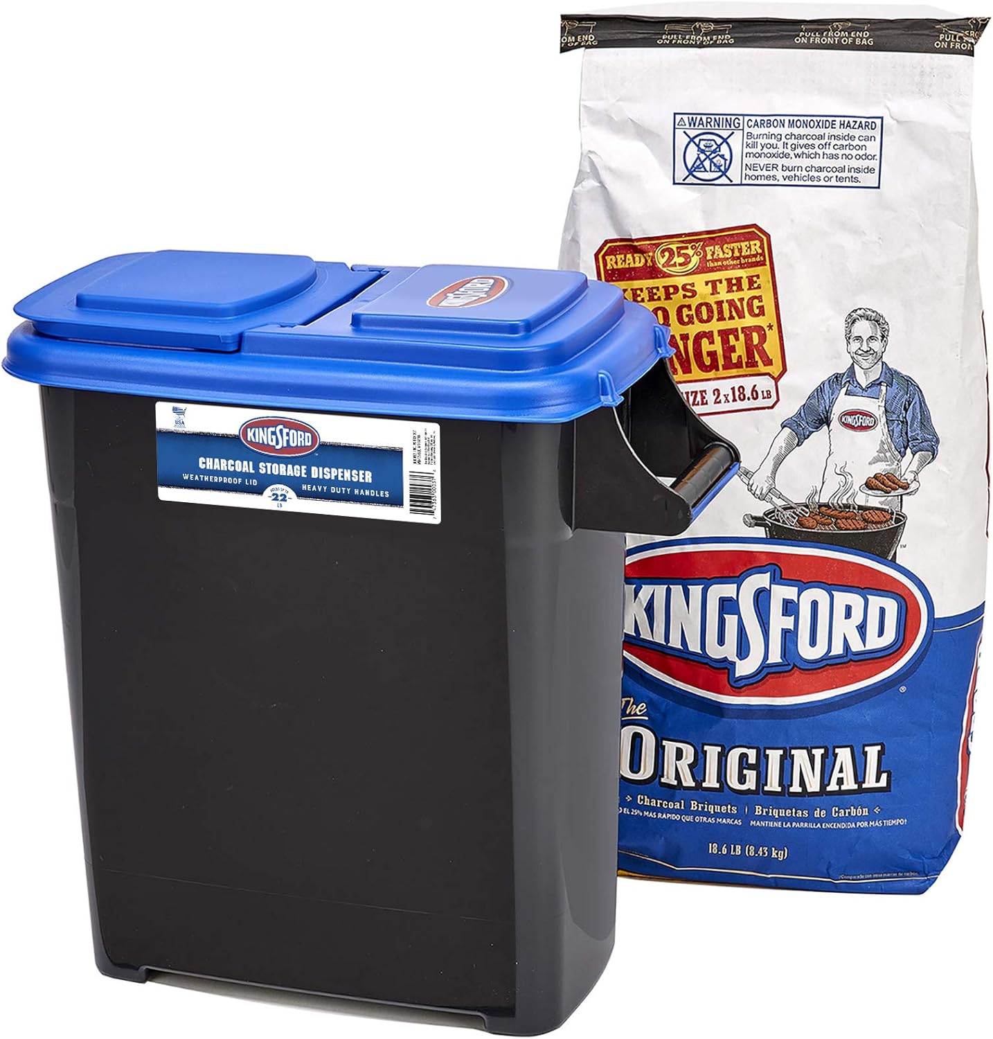 Buddeez 03701B Original Kingsford Charcoal Kaddy, 32QT, Black : Garden & Outdoor