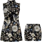 Xpyeesfuen Golf Dress Tennis Dresses for Women with Built in Shorts and Pockets Sleeveless Athletic Dress Workout Dress