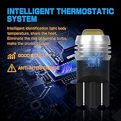 Alla Lighting 4x T10 194 168 LED Bulbs 2825 175