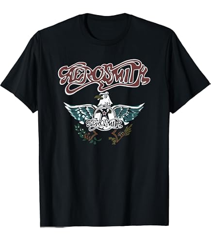 Amazon.com: Aerosmith T Shirt Aero Force One Band Logo Official