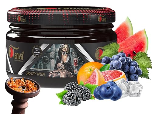 Tanya Herbal 100% Nicotine And Tobacco Free Shisha Hookah Flavors 250G  Reusable Premium Jars (Crazy Nun) in Saudi Arabia