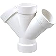 NIBCO 4834 11/2 Hub 45 Double Wye PVC