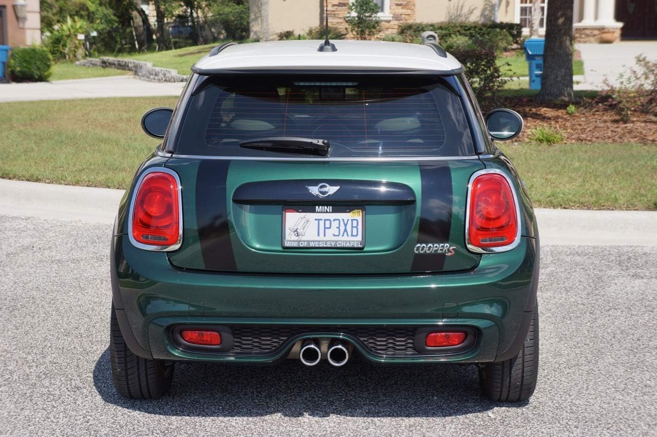 The Pixel Hut gs00294 Matte Black Boot Trunk Lid Stripes for MINI Cooper and S 4 Door F55 (2014 to Current)