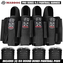 Maddog Pro 4+3 Paintball Harness Pod Pack with
