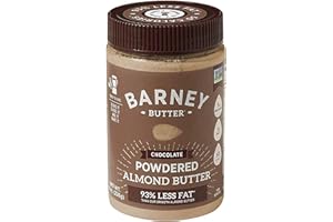Barney Butter Powdered Almond Butter, Chocolate, 8 Ounce Jar, Non-GMO, Gluten Free, Keto, Paleo, Vegan