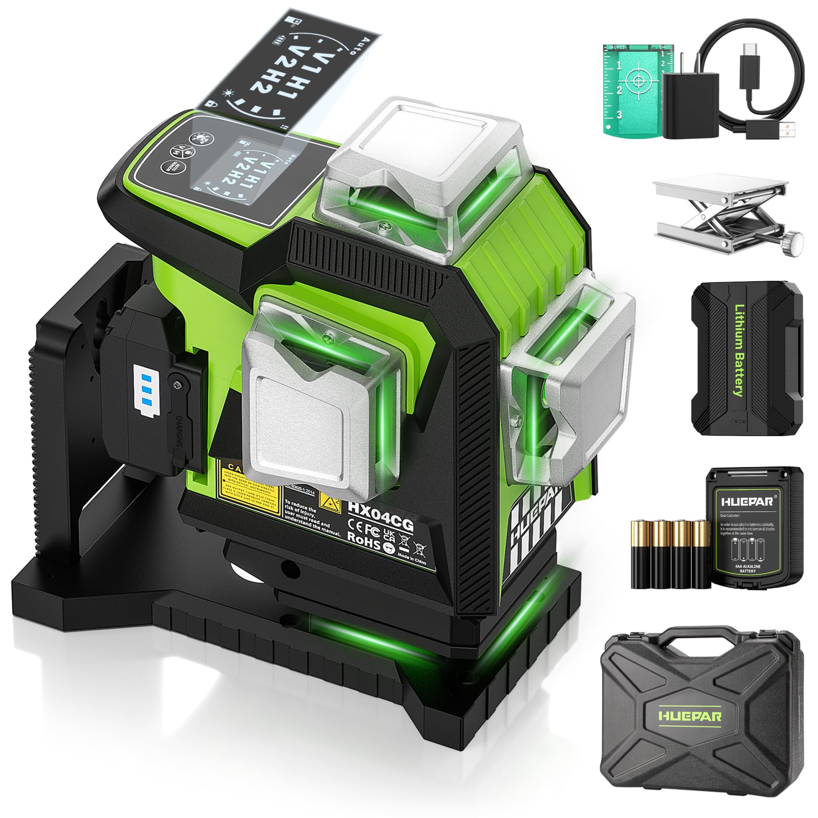 Huepar Laser Level 360 Self Leveling, 1/13 High