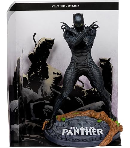 Black Panther スタチュー DLX Black Panther Kinetic Energy Charged | Die-Cast Figure