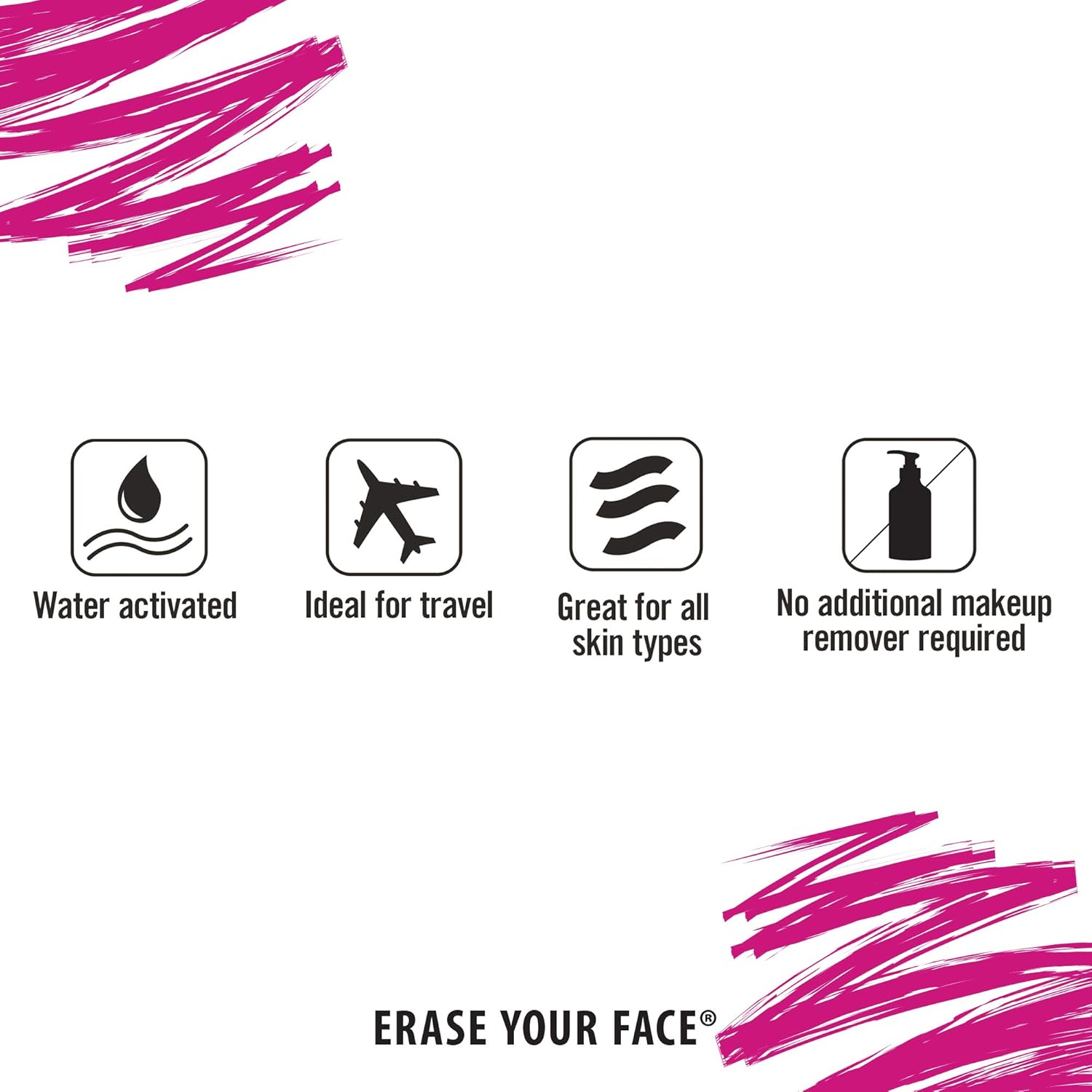 Make-up Removing Cloths 4 Count, Erase Your Face By Danielle Enterprises Enterprises Enterprises: Beauty