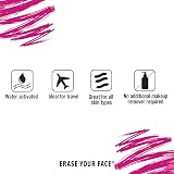 ERASE YOUR FACE Reusable Makeup Remover Cloth Aqua Blue Eco Friendly Water view 5