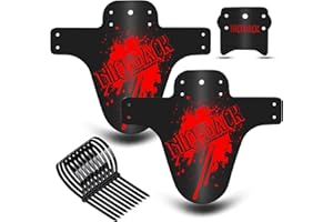 NICEDACK Bike Fender, Adjustable MTB Mud Guard, Front and Rear Compatible Mudguards, Fits 650B 20" 26" 27.5" 29 inch Fat Tire Bikes and All Disc Brake Bicycles