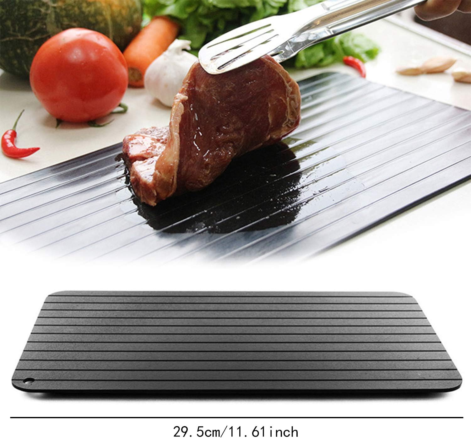 No Microwave EcoFriendly No Chemicals Defrosting Mat Thaw Meat Quickly